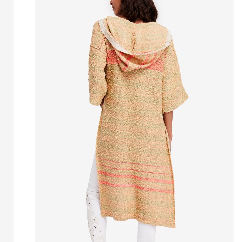 Free People Hooded Tunic Berkeley Women's Beach Resort Lounge Pool Relaxed Sz M - Picture 3 of 11